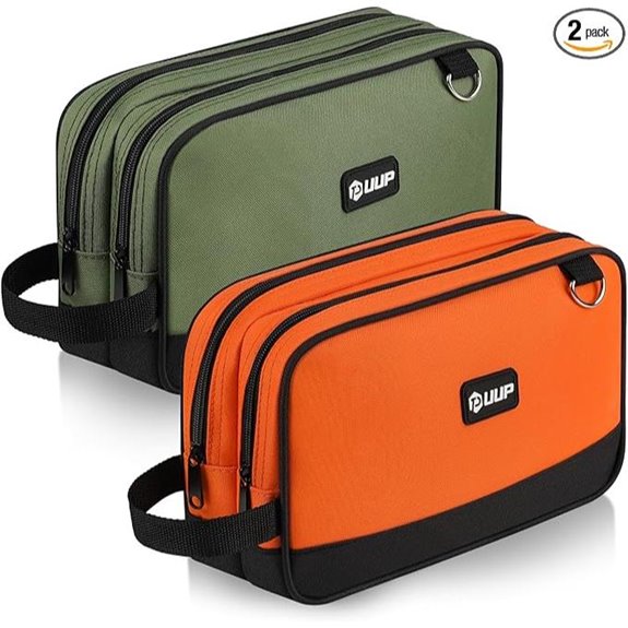 12 Small Tool Bag 2 Pack with Zipper Compartments