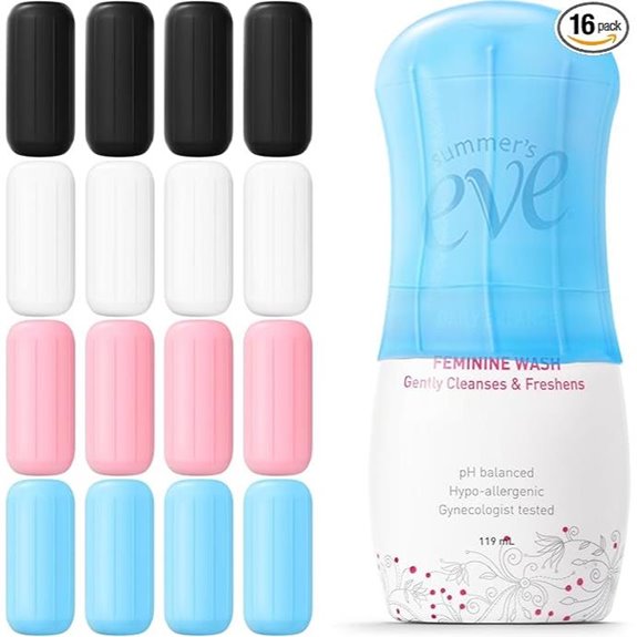 16 Pack Silicone Bottle Covers for Travel Leak-Proofing