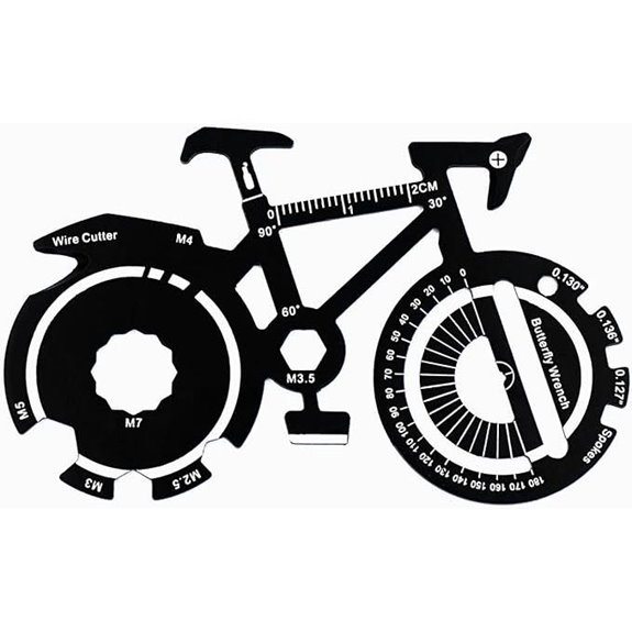 20-in-1 Bicycle Shape Multi Tool Card Keychain