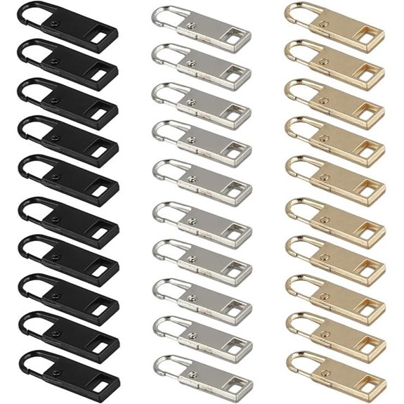 30pcs Zipper Lock: Anti-Theft Durable Tool-Free Detachable
