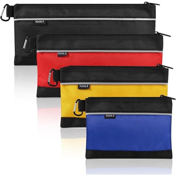 4 Pack 1680D Oxford Tool Pouch with Carabiner