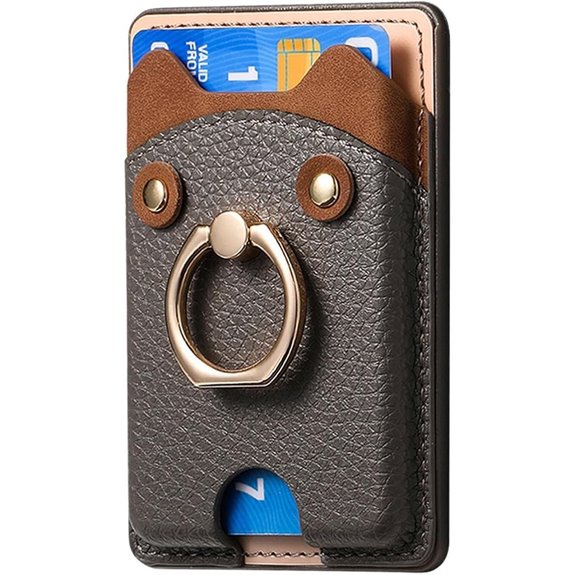 Adhesive Card Holder with Built-in Stand Bear Design