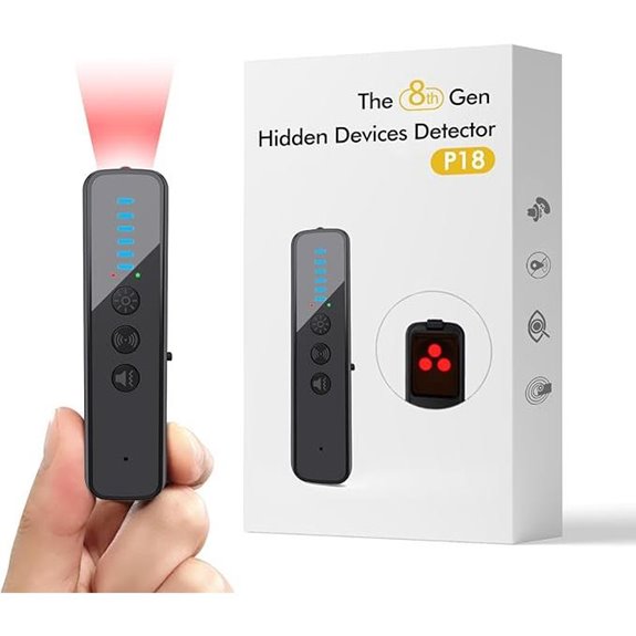 AI-Powered Hidden Camera Detector with RF Scanner