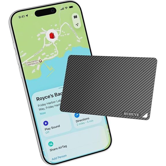 Air Tags Credit Card Wallet Tracker Pro with Find My