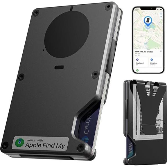 Air Wallet with AirTag RFID Slim Wallet Detachable Clip