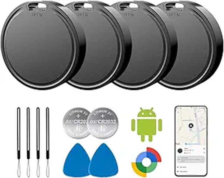 Air Tags for Android - 4 Pack Tracker Tags
