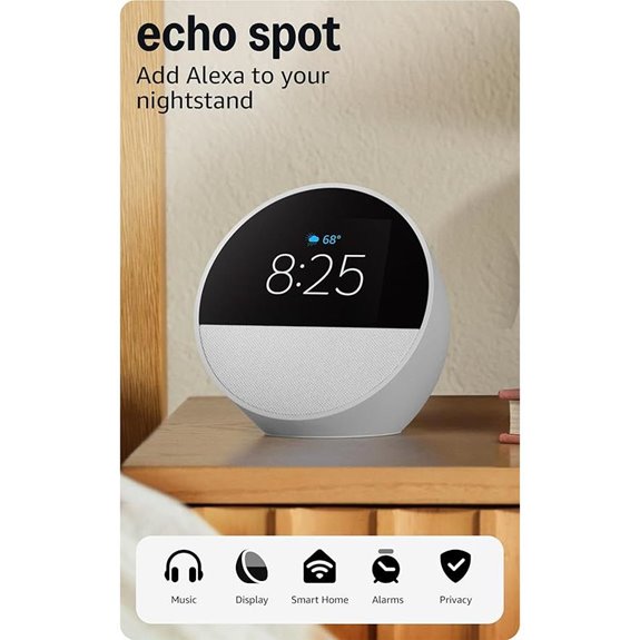 Amazon Echo Spot: Smart Alarm Clock with Alexa