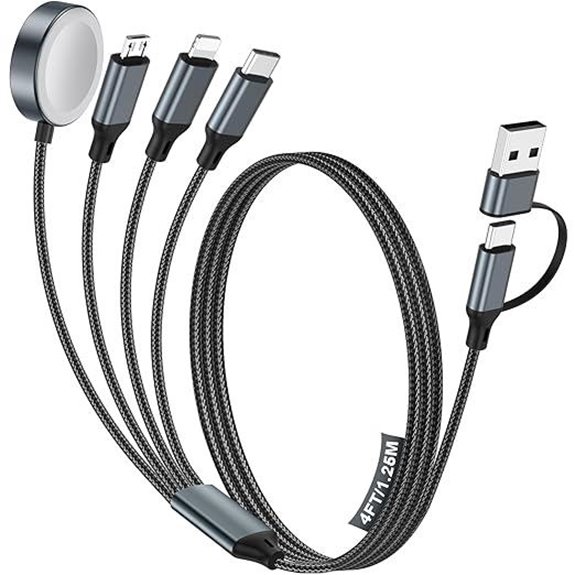 All-in-One Multi-Device USB-C Charging Cable (1.2m) Black