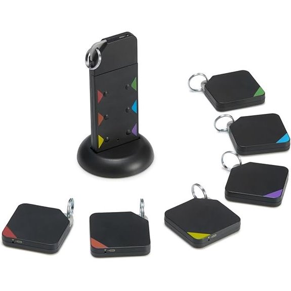 Amazon Basics Key Finder with 6 Trackers and Remote