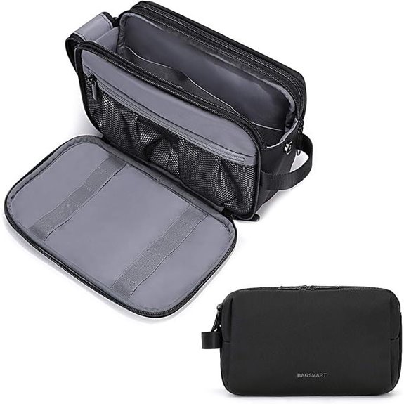 BAGSMART Travel Toiletry Bag for Men Black