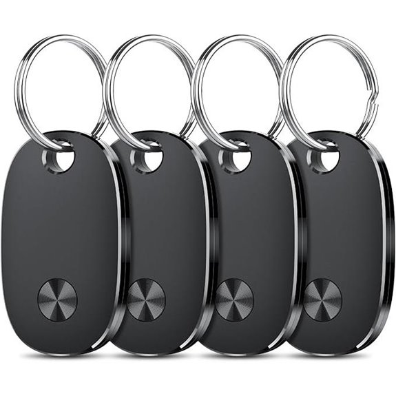 Tracker Tags 4 Pack: Bluetooth Finder for iOS IP67 WeTag Pro
