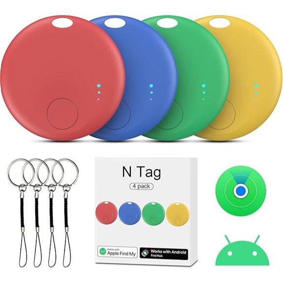 Smart Tags 4-Pack: Bluetooth Item Tracker Finder