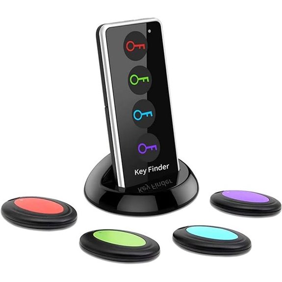 Bluetooth Key Finder with RF Transmitter and 4 Receivers