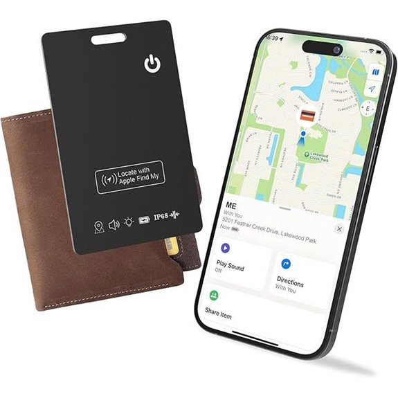 Bluetooth Tracker Card for Keys Bags Passport (iOS)
