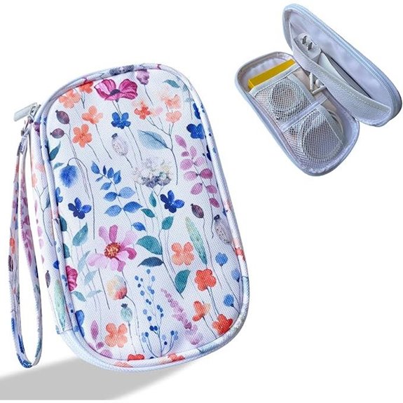 Bohemian Leaves Electronics Travel Organizer Case