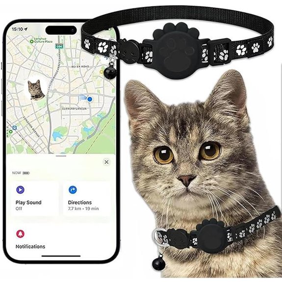 Cat Tracker GPS Collar for Cats with Find My iOS Only