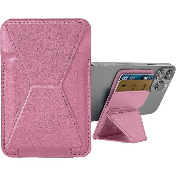 ChargeWorx Magnetic Wallet with Adjustable Stand (MagSafe) Pink