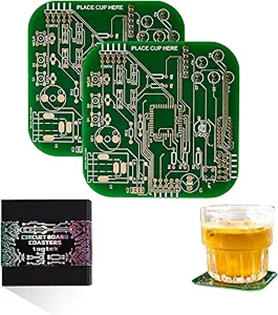 Circuit Board Coasters for Coffee Table & Gifts