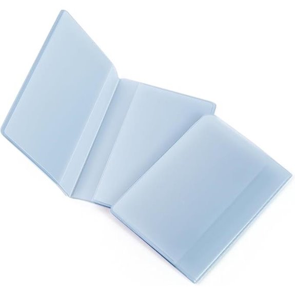 Set of 2 Clear Premium Wallet Inserts with 20+10 Slots