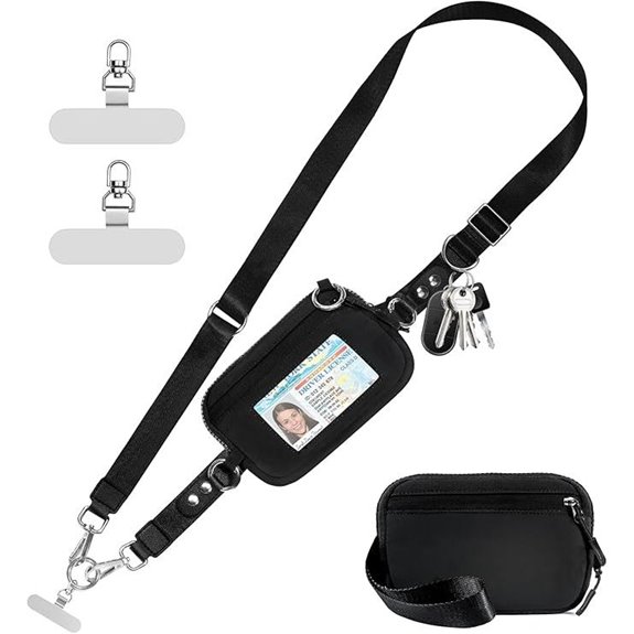 Clip and Go Phone Strap with Wallet Lanyard