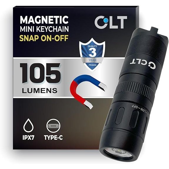 CLT Mini EDC Rechargeable LED Keychain Flashlight