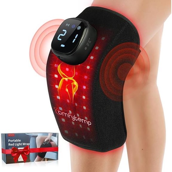 Comfytemp 3D Red Light Knee Wrap with Vibration
