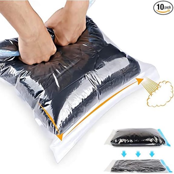 Compression Bags 10-Pack Space Saver Bags (Blue)