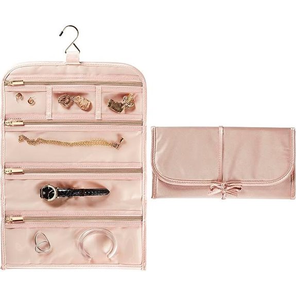 Conair Travel Jewelry Organizer with 6 Zippered Pockets