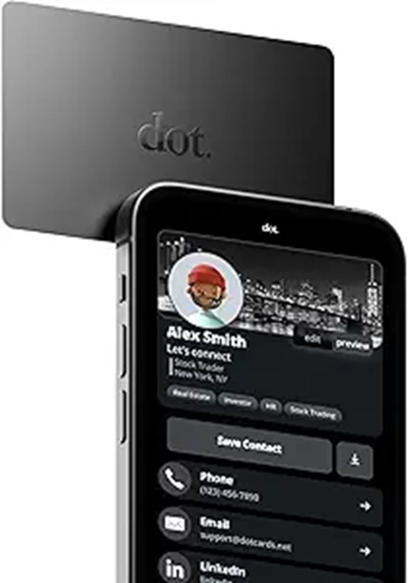 dot. Digital Business Card Tap Compatible (iPhone/Android)