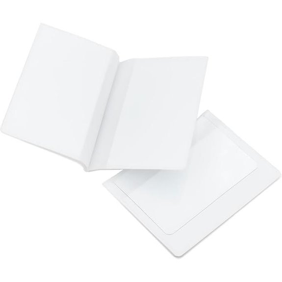 Double-Sided Plastic Wallet Inserts for Cards (Pack of 2)