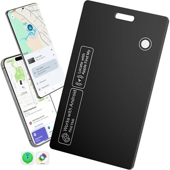 Dual Platform Rechargeable Air Tags Wallet Tracker