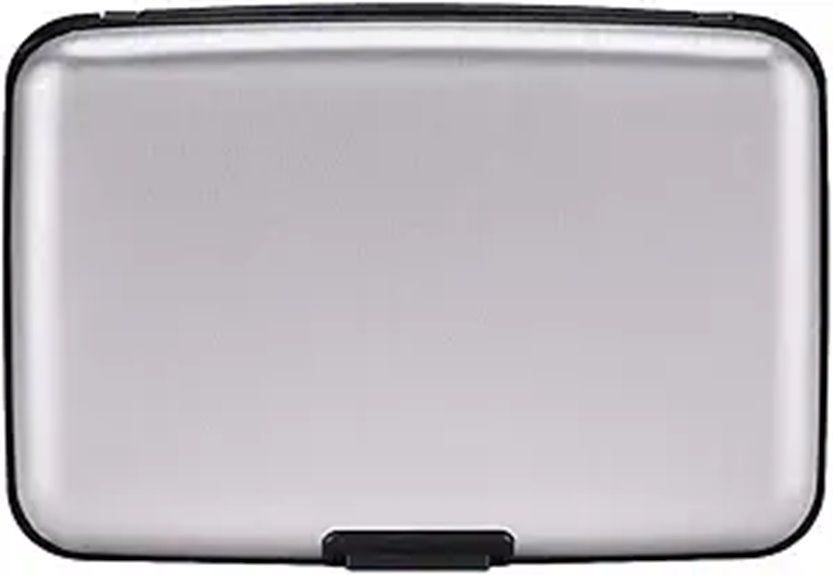 ELFISH RFID Blocking Aluminum Card Wallet (Silver)