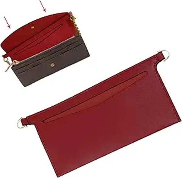 Organizer Insert for Emily Wallet and Sarah Bag (Red)