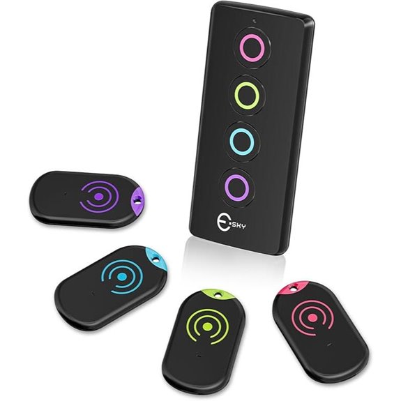esky slim key finder four receivers