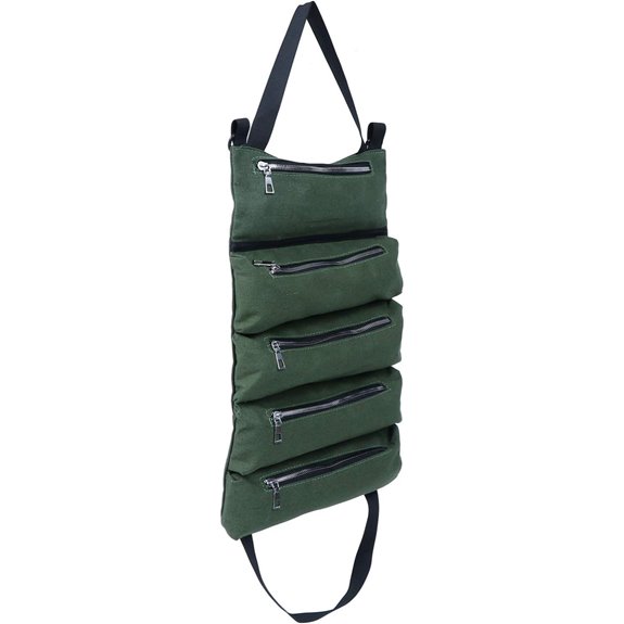FAVOMOTO Canvas Car Seat Back Organizer Bag