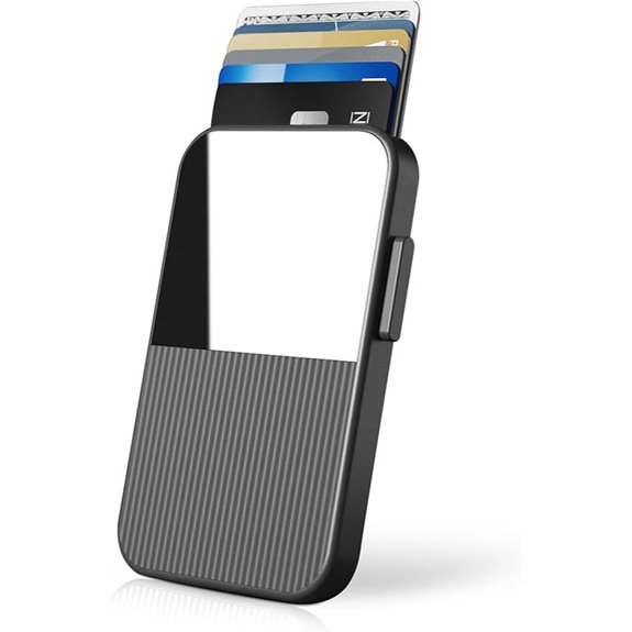 Fidelo Slim RFID Wallet with Sliding Pop-Up Design