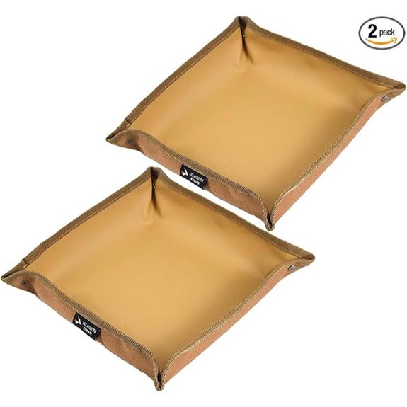 Foldable Valet Tray Set (2) for Travel Organizer