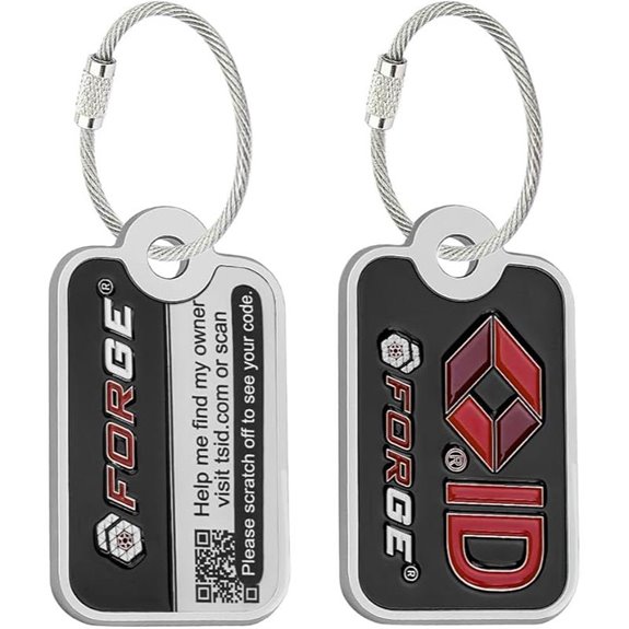 forge smart luggage tags with global tracking