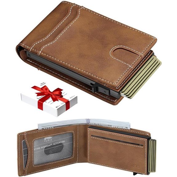 Furid Card Wallet for Men with ID Window