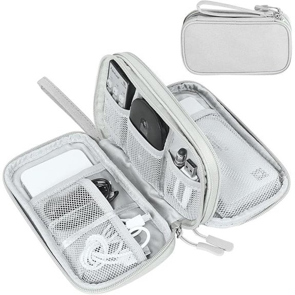 FYY Travel Cable Organizer Bag Grey