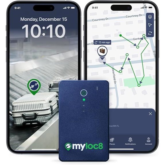 GPS Luggage Tracker with Real-Time Bag Tracking