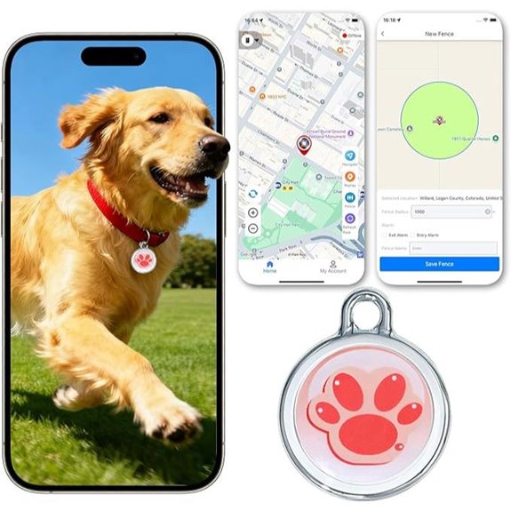 GPS Pet Tracker with Real-Time Tracking (No Fees)