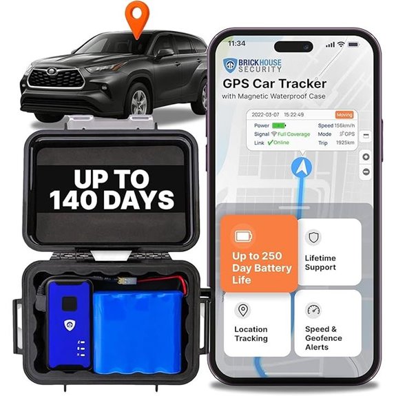 GPS Car Tracker with Long Battery and Magnetic Case (LTE)