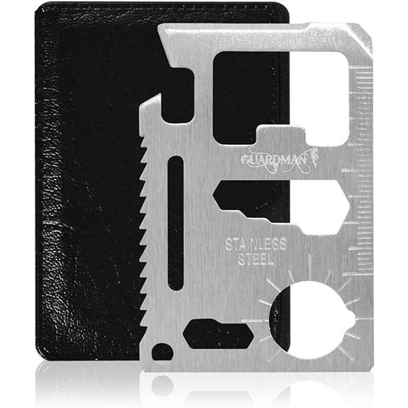 GUARDMAN 11-in-1 Survival Card Multitool Wallet