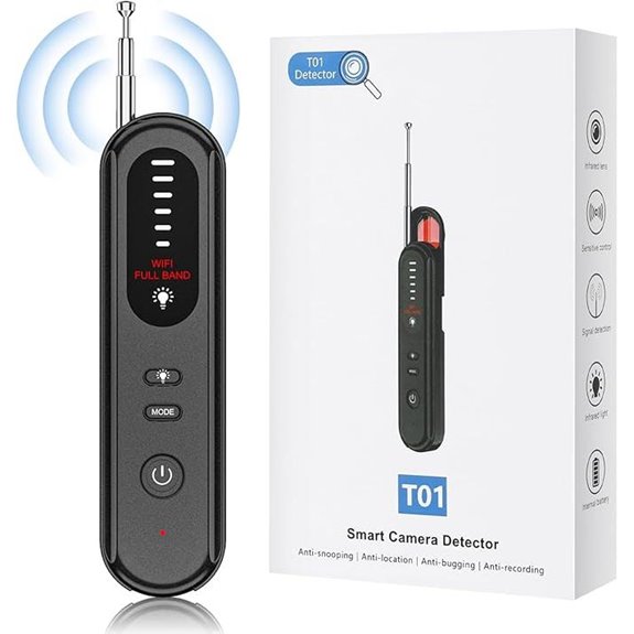 Hidden Camera Detector with 5 Levels Sensitivity (Black)