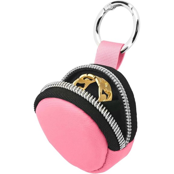 Homakover Portable Ring Organizer Case with Keychain