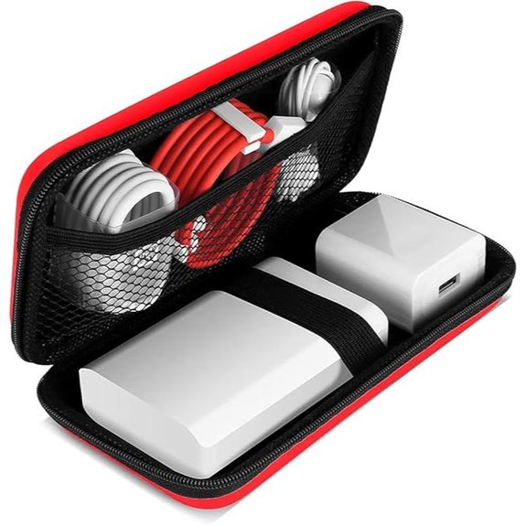iMangoo Shockproof Travel Organizer: Charger Case (Red)