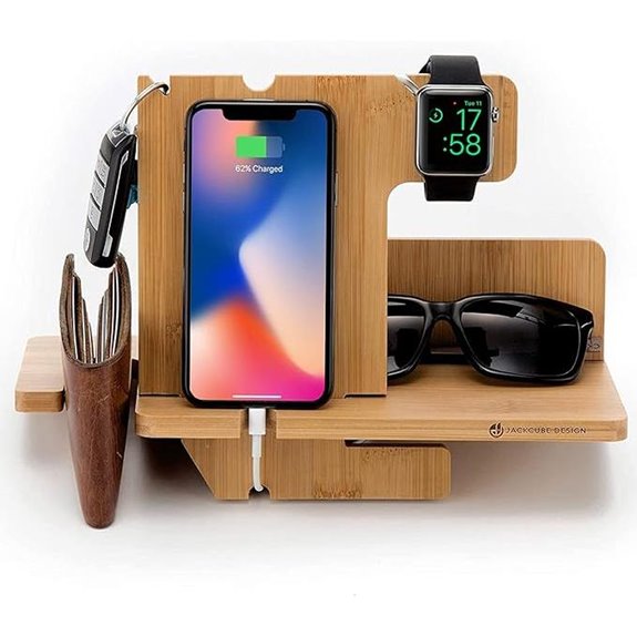 JackCubeDesign Wood Docking Station Organizer (MK242A)