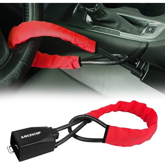 KAYCENTOP Car Steering Wheel Lock Anti-Theft (Red)