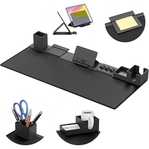 KDD Desk Pad Mat 6-in-1 Organizer Set